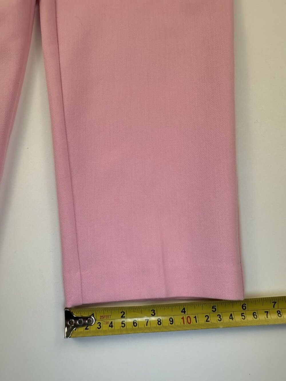 Zara Womens High Waisted Tapered Trousers Tailored Dress Pants Small Pink - Picture 9 of 11